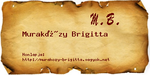 Muraközy Brigitta névjegykártya