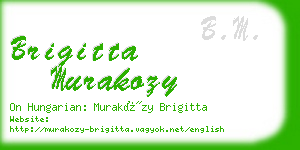 brigitta murakozy business card
